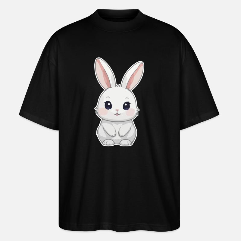 Lapin, Lapin, Lapin De Pâques - T-shirt bio Blaster 2.0 coupe oversize Stanley/Stella Unisexe - noir