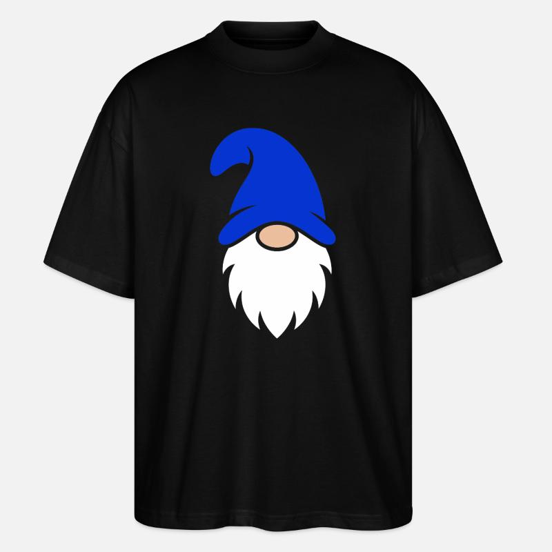 Blaubärtiger Zwerg Charm - Stanley/Stella Oversized Unisex Bio T-Shirt Blaster 2.0 - Schwarz