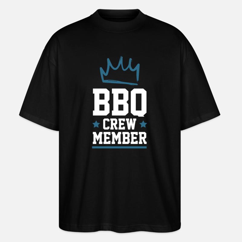 Bbq Crew - Stanley/Stella Oversized Unisex Organic T-shirt Blaster 2.0 - black