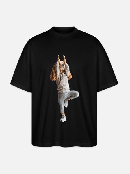 Cocker Spaniel - Stanley/Stella Oversized Unisex Bio T-Shirt Blaster 2.0 - Schwarz