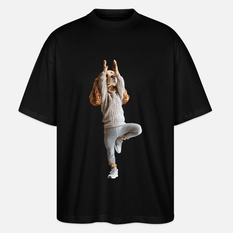 Cocker Spaniel - Stanley/Stella Oversized Unisex Bio T-Shirt Blaster 2.0 - Schwarz