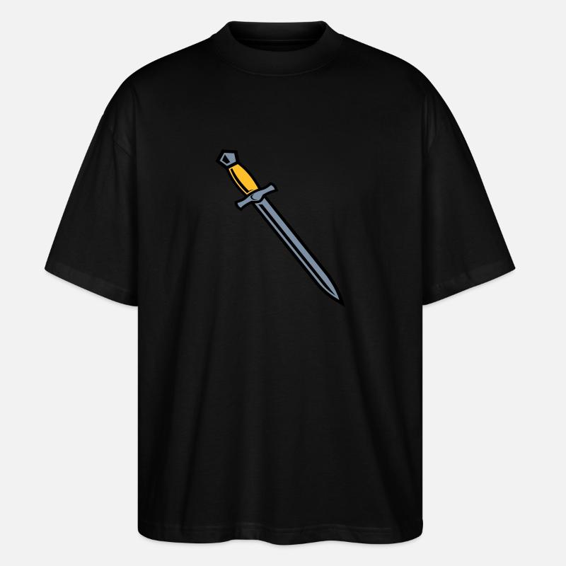 Schwert - Stanley/Stella Oversized Unisex Bio T-Shirt Blaster 2.0 - Schwarz