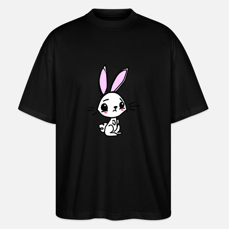 Kleiner Hase - Stanley/Stella Oversized Unisex Bio T-Shirt Blaster 2.0 - Schwarz
