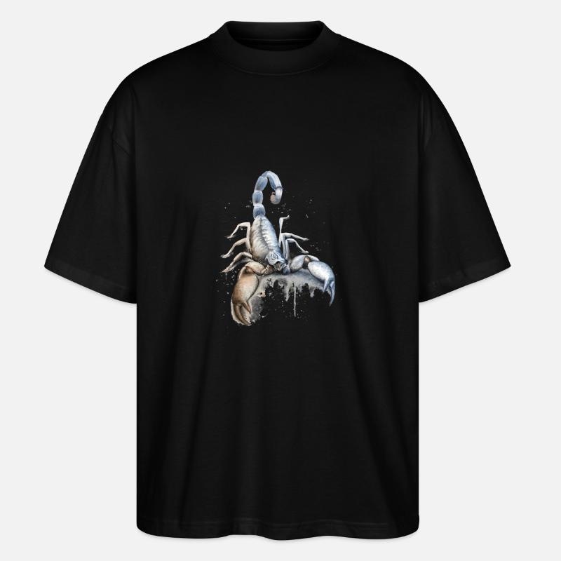 Sternzeichen Skorpion - Stanley/Stella Oversized Unisex Bio T-Shirt Blaster 2.0 - Schwarz