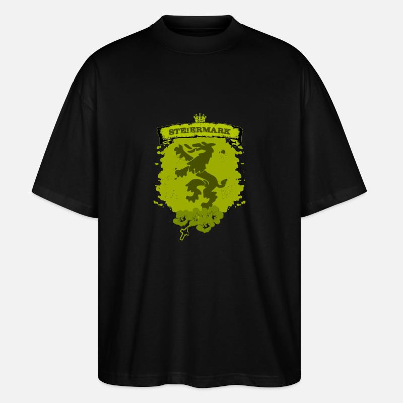 Steiermark - Stanley/Stella Oversized Unisex Bio T-Shirt Blaster 2.0 - Schwarz