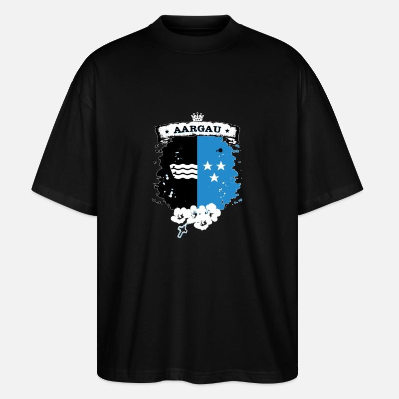 Aargau - Stanley/Stella Oversized Unisex Bio T-Shirt Blaster 2.0 - Schwarz