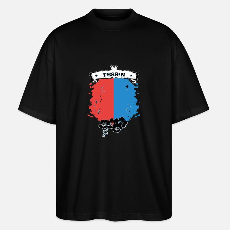 Tessin - Stanley/Stella Oversized Unisex Bio T-Shirt Blaster 2.0 - Schwarz