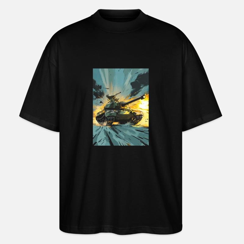 Tank One - Stanley/Stella Oversized Unisex Bio T-Shirt Blaster 2.0 - Schwarz