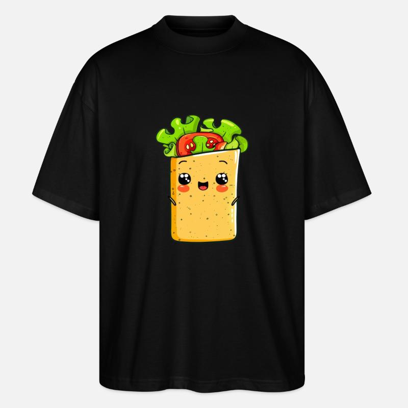 Lustiger Wrap Comic - Stanley/Stella Oversized Unisex Bio T-Shirt Blaster 2.0 - Schwarz