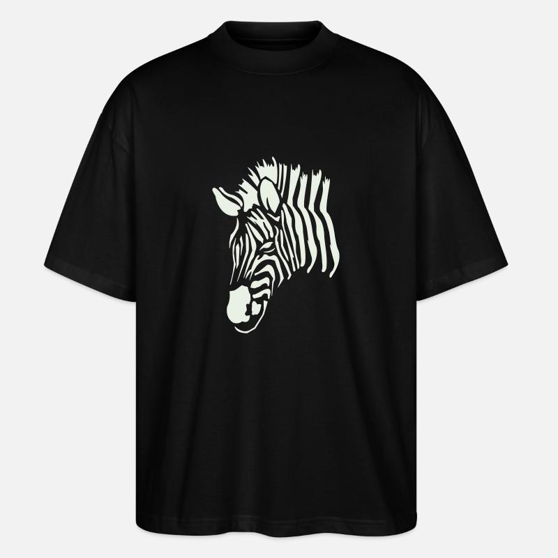 Zebra 1 - Stanley/Stella Oversized Unisex Organic T-shirt Blaster 2.0 - black