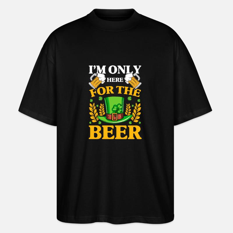 Irisch Dublin Reise Celtic - Stanley/Stella Oversized Unisex Bio T-Shirt Blaster 2.0 - Schwarz