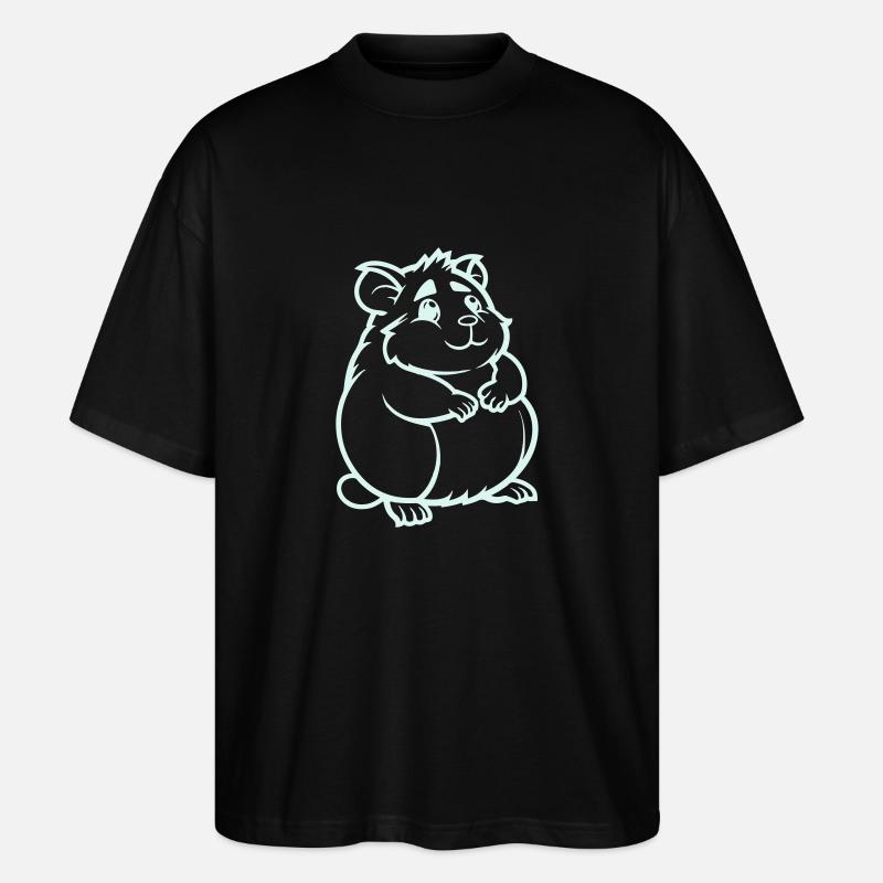 hamster comic tier - Stanley/Stella Oversized Unisex Bio T-Shirt Blaster 2.0 - Schwarz