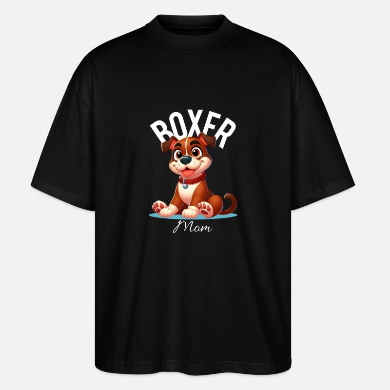 Boxer-Mama - Stanley/Stella Oversized Unisex Bio T-Shirt Blaster 2.0 - Schwarz
