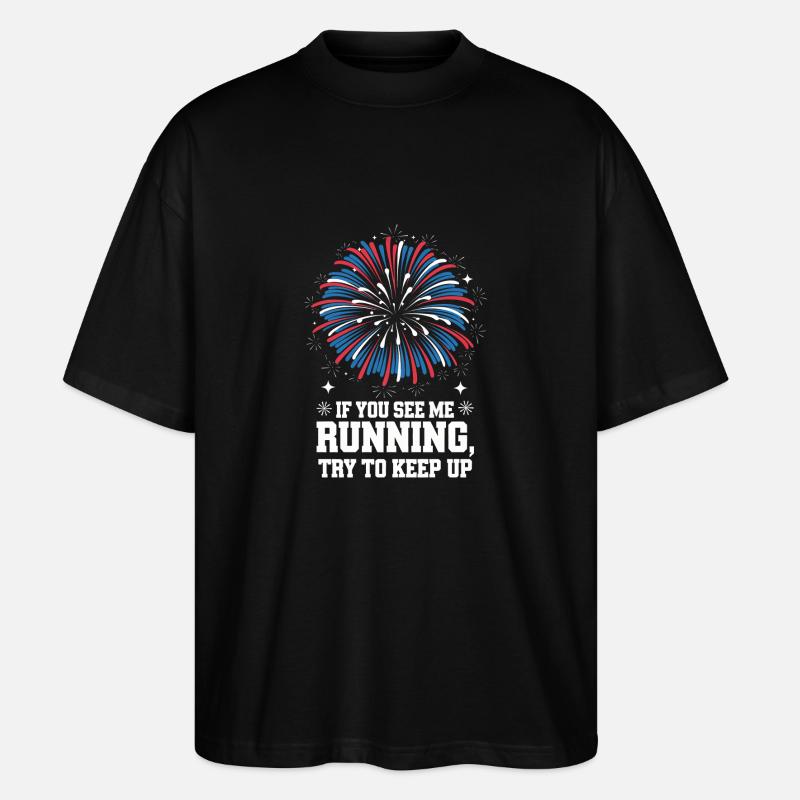 Pyrotechniker Feuerwerk Pyrotechnik - Stanley/Stella Oversized Unisex Bio T-Shirt Blaster 2.0 - Schwarz