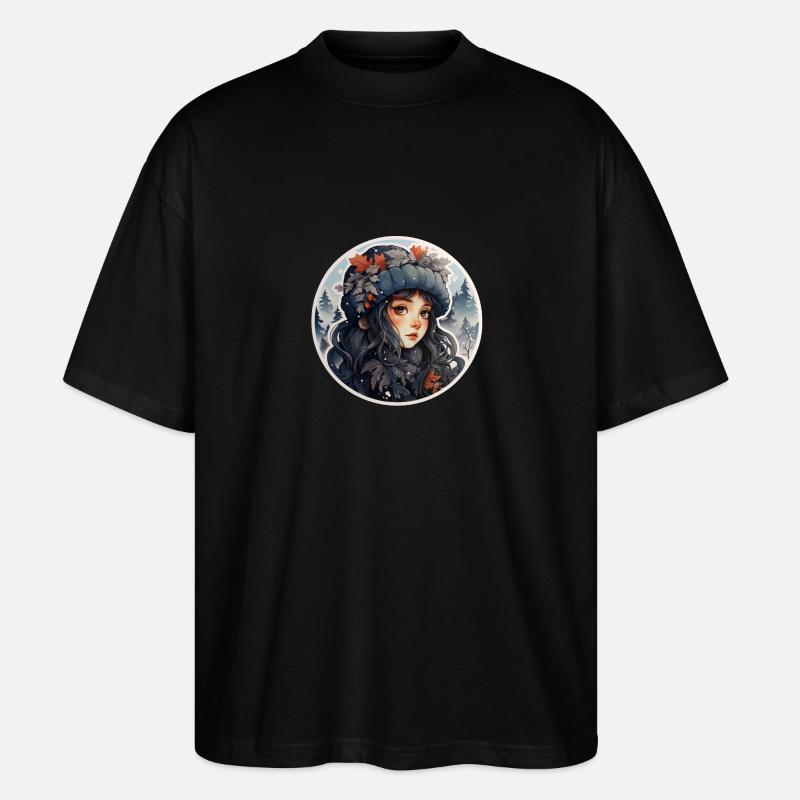 Fille d’hiver - T-shirt bio Blaster 2.0 coupe oversize Stanley/Stella Unisexe - noir