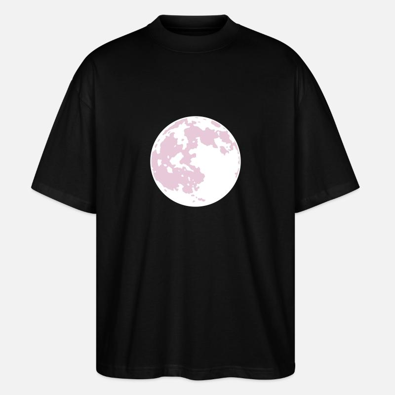 Vollmond 2C - Stanley/Stella Oversized Unisex Bio T-Shirt Blaster 2.0 - Schwarz