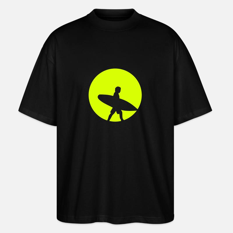 Surfer - Stanley/Stella Oversized Unisex Bio T-Shirt Blaster 2.0 - Schwarz