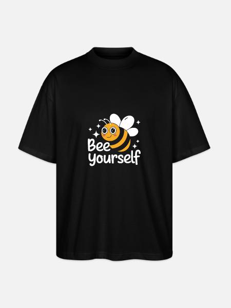 honey bee beekeeper bees bee - Stanley/Stella Oversized Unisex Organic T-shirt Blaster 2.0 - black