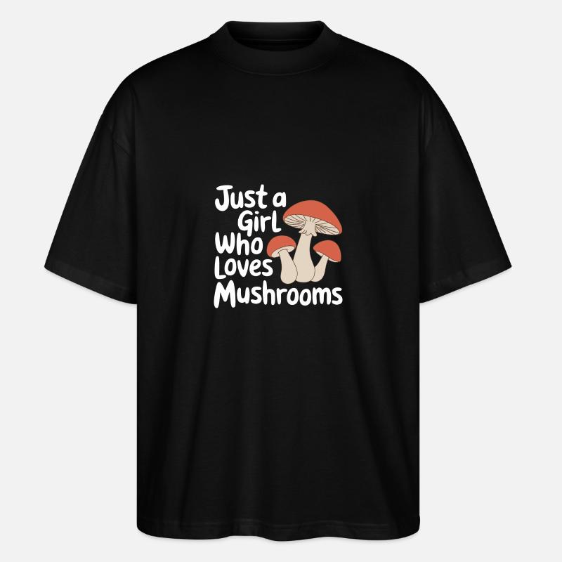 Champignons Champignons Champignon Champignon - T-shirt bio Blaster 2.0 coupe oversize Stanley/Stella Unisexe - noir