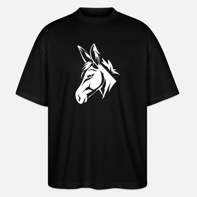 Esel - Stanley/Stella Oversized Unisex Bio T-Shirt Blaster 2.0 - Schwarz