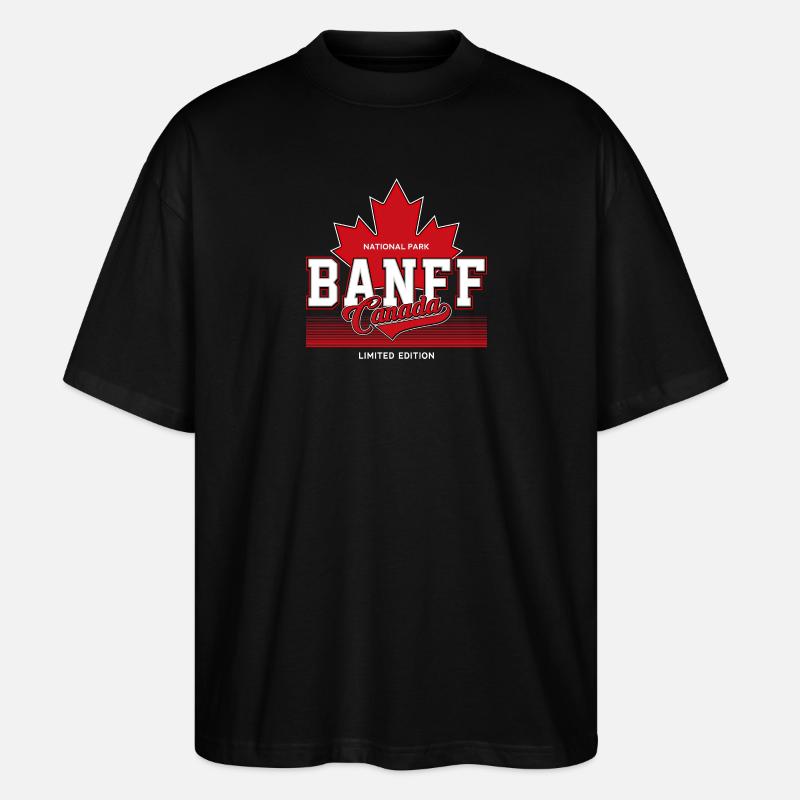 Banff Canada - Stanley/Stella Oversized Unisex Bio T-Shirt Blaster 2.0 - Schwarz