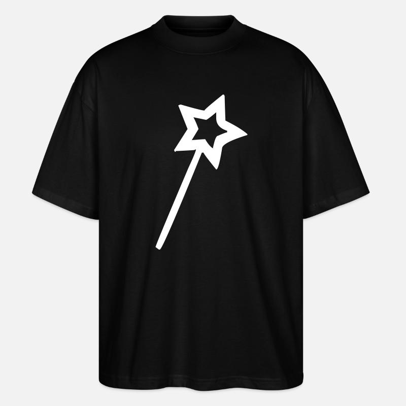 Zauberstab - Stanley/Stella Oversized Unisex Bio T-Shirt Blaster 2.0 - Schwarz
