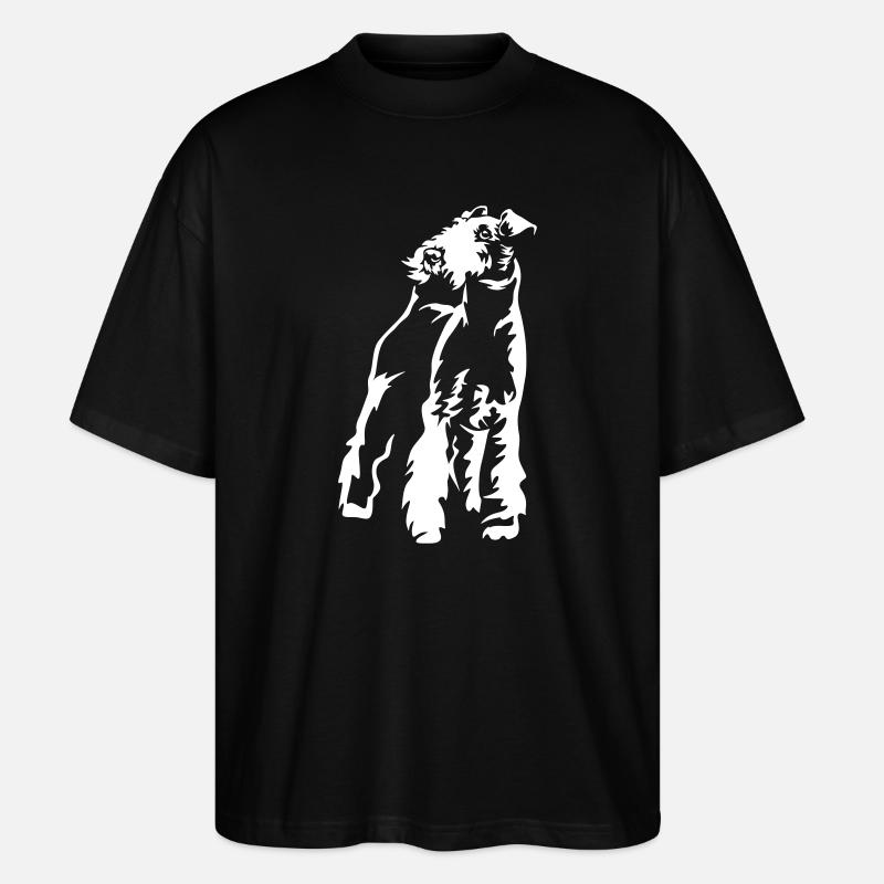 Foxterrier « Black Edition » - T-shirt bio Blaster 2.0 coupe oversize Stanley/Stella Unisexe - noir