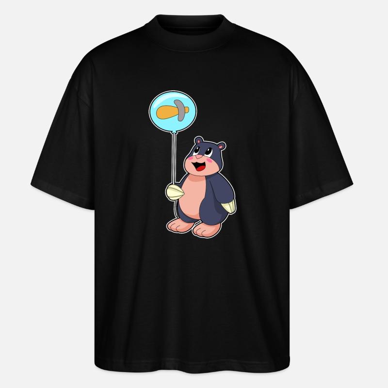 Ballon Mole Hammer - T-shirt bio Blaster 2.0 coupe oversize Stanley/Stella Unisexe - noir