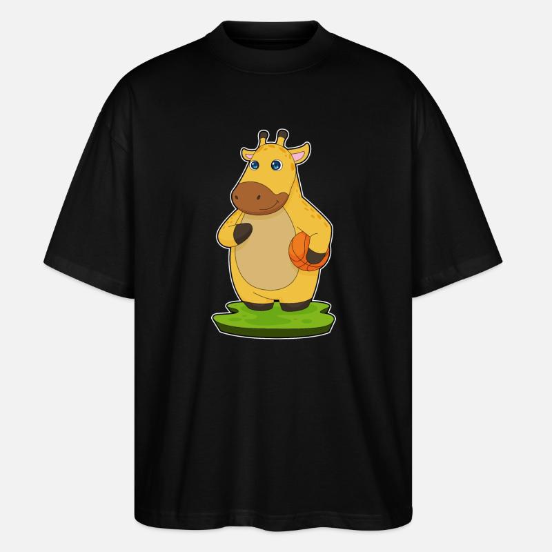 Girafe Basketteur Basketteur - T-shirt bio Blaster 2.0 coupe oversize Stanley/Stella Unisexe - noir