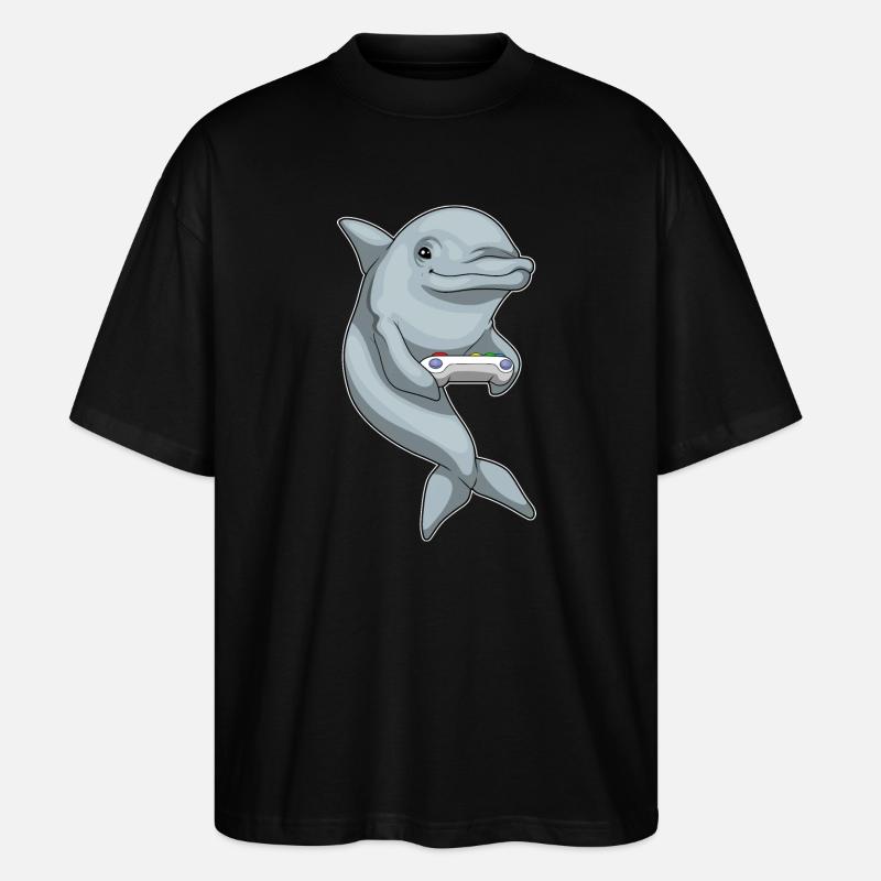 Delfin Gamer Controller - Stanley/Stella Oversized Unisex Bio T-Shirt Blaster 2.0 - Schwarz
