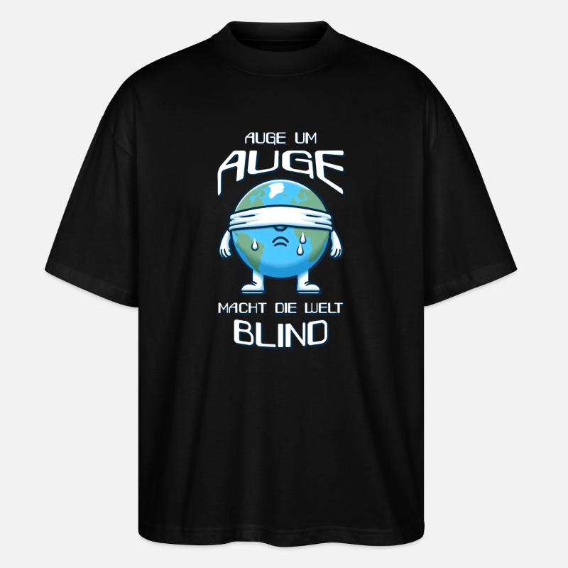 Œil pour œil - T-shirt bio Blaster 2.0 coupe oversize Stanley/Stella Unisexe - noir
