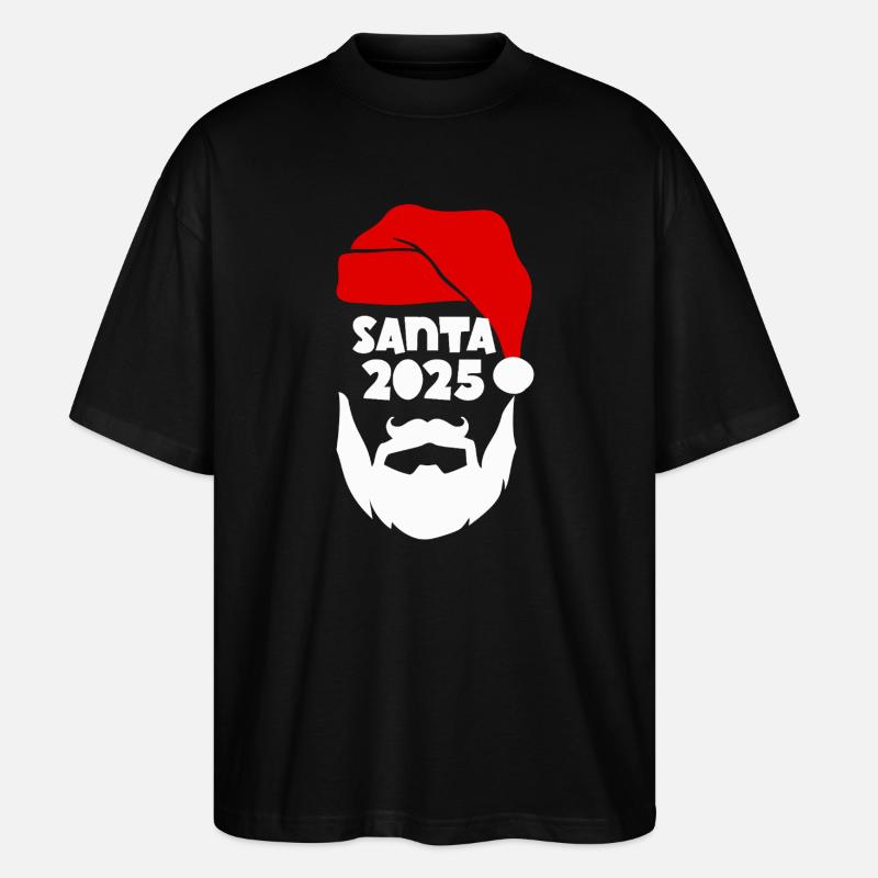 Santa 2025 Silhouette Tee - Stanley/Stella Oversized Unisex Bio T-Shirt Blaster 2.0 - Schwarz