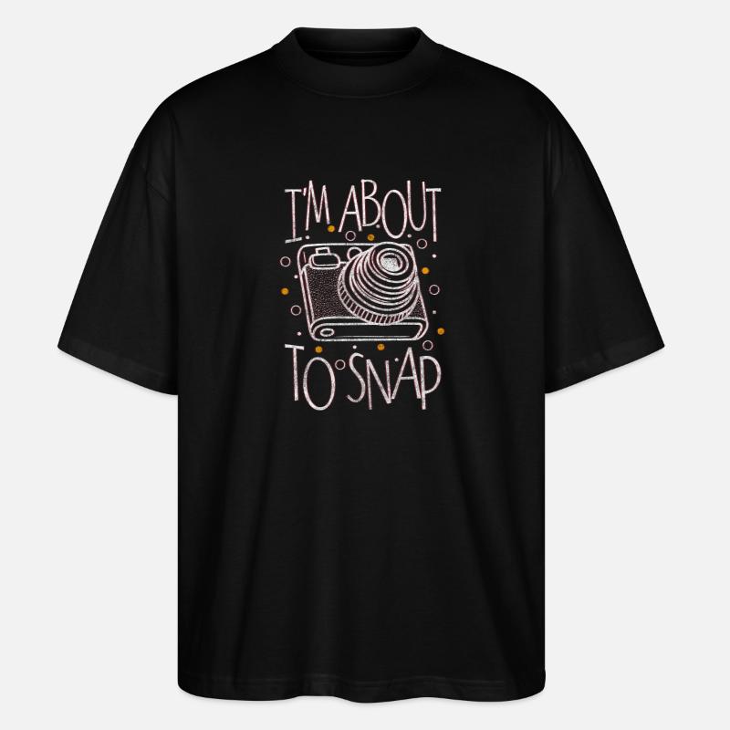 Fotografin Bild Herzschlag - Stanley/Stella Oversized Unisex Bio T-Shirt Blaster 2.0 - Schwarz