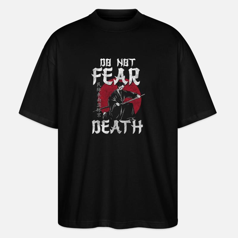 Samurai Schwert Mut Ronin - Stanley/Stella Oversized Unisex Bio T-Shirt Blaster 2.0 - Schwarz