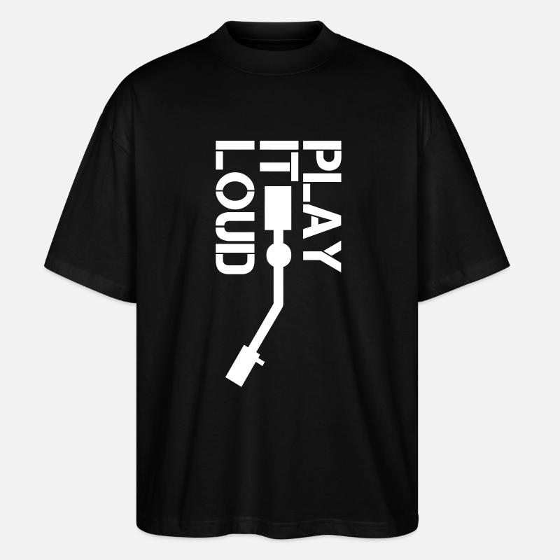 play it Loud - Stanley/Stella Oversized Unisex Bio T-Shirt Blaster 2.0 - Schwarz