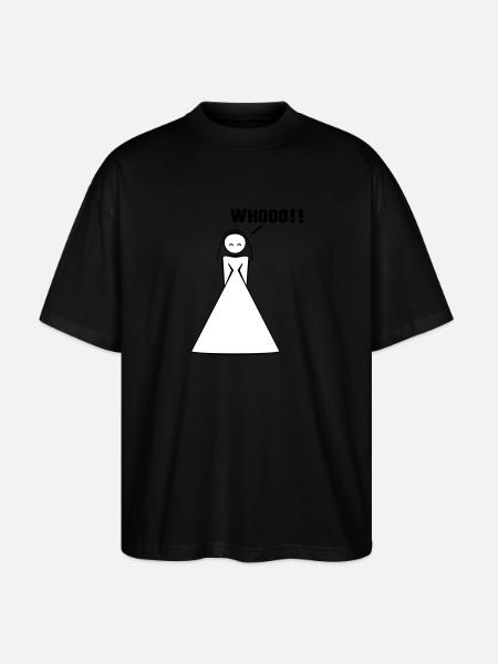 bride / bride to be / wife to be 2c whoo - Stanley/Stella Oversized Unisex Organic T-shirt Blaster 2.0 - black