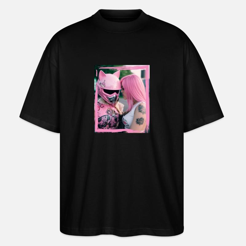 Biker Chicks - Stanley/Stella Oversized Unisex Bio T-Shirt Blaster 2.0 - Schwarz