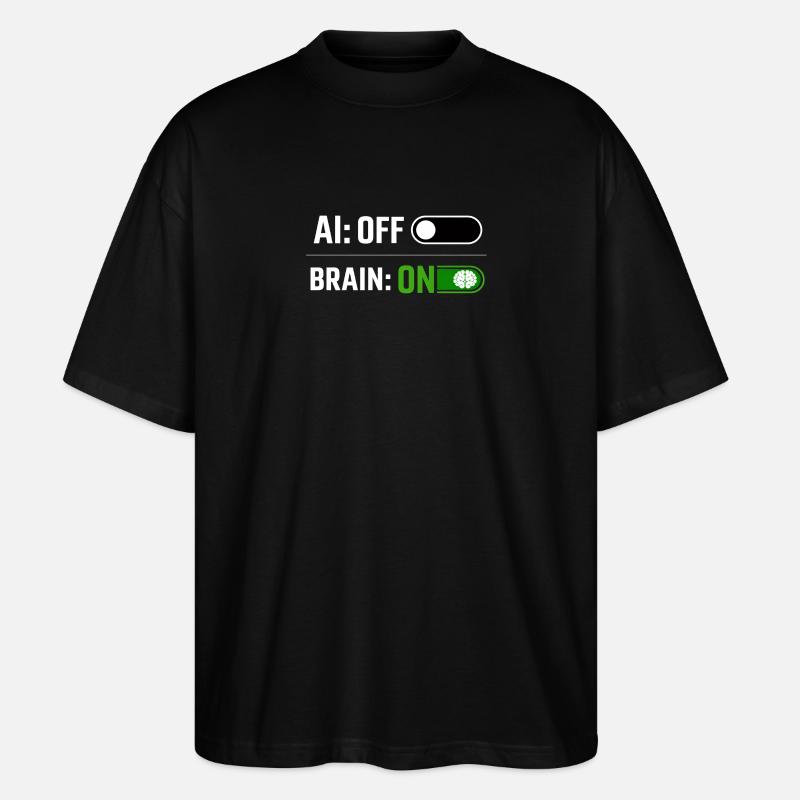 KI AUS - Stanley/Stella Oversized Unisex Bio T-Shirt Blaster 2.0 - Schwarz