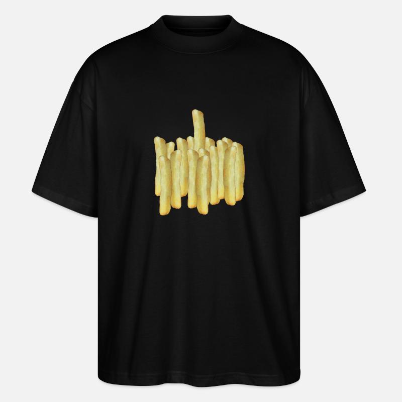 Pommes One - Stanley/Stella Oversized Unisex Bio T-Shirt Blaster 2.0 - Schwarz