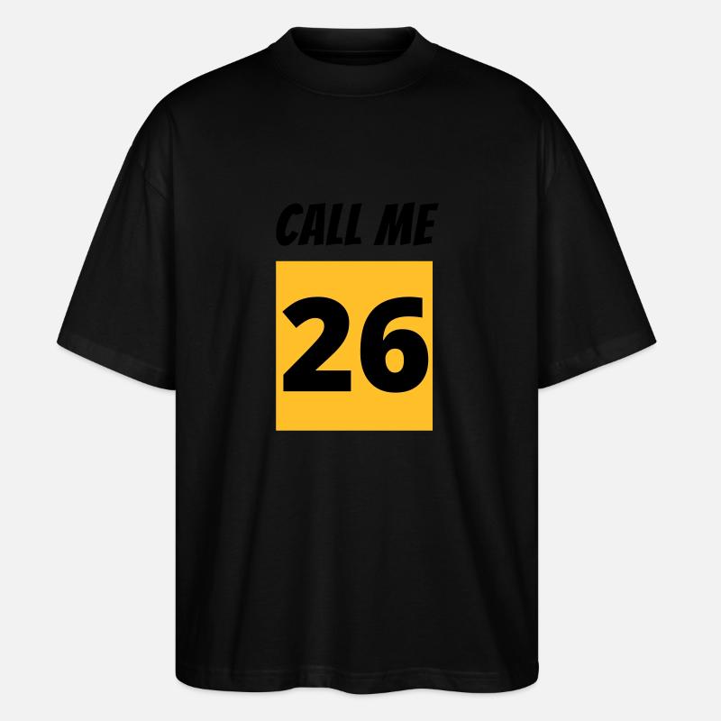 Appelez-moi 26 - T-shirt bio Blaster 2.0 coupe oversize Stanley/Stella Unisexe - noir