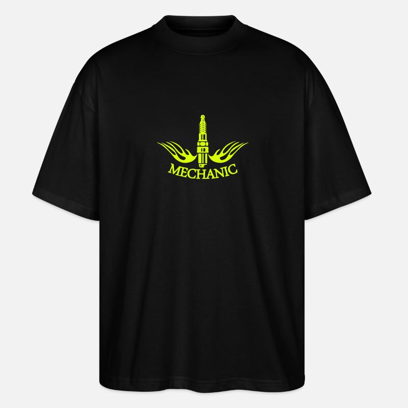 Mécanicien / mécanicien (B, 1c) - T-shirt bio Blaster 2.0 coupe oversize Stanley/Stella Unisexe - noir