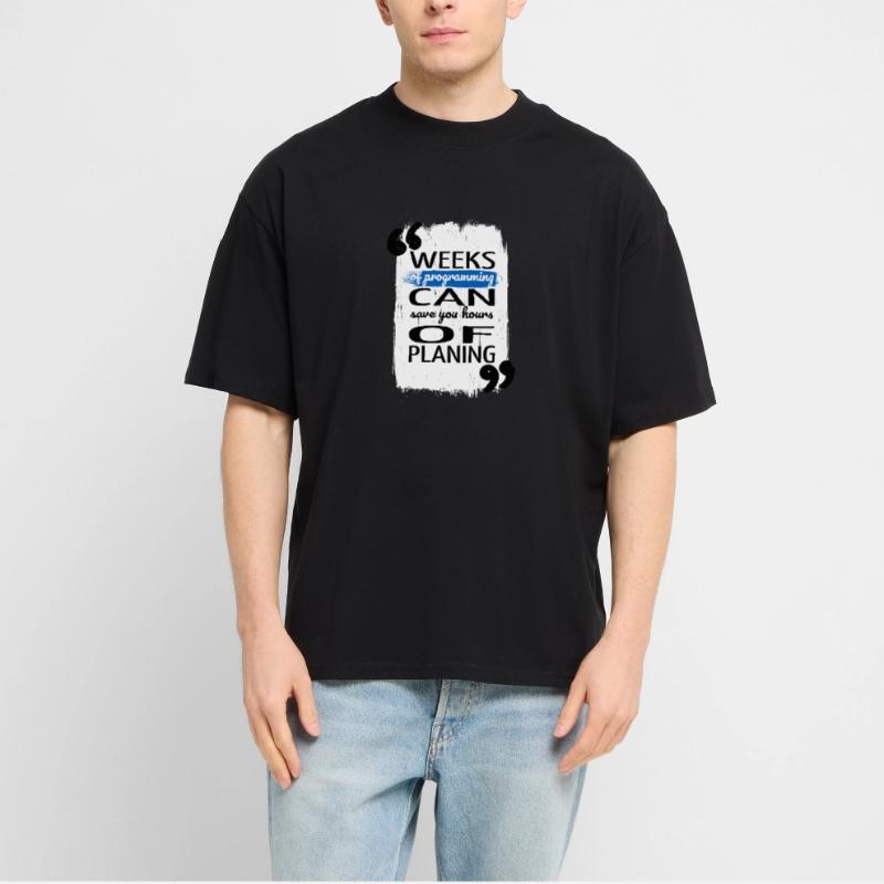 Fun Fathersday Computer Language Awesome Computers Stanley/Stella Oversized Unisex Organic T-shirt Blaster 2.0