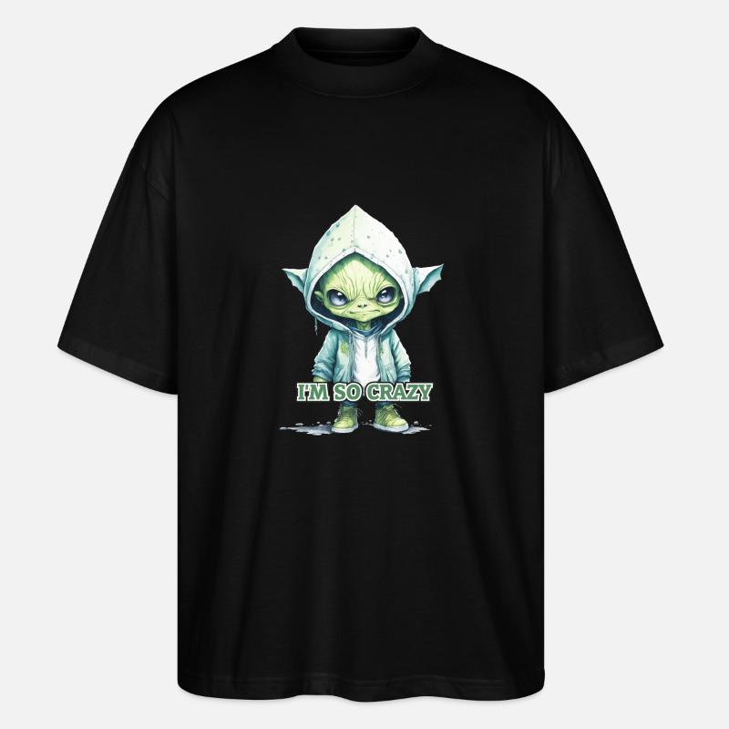 I'M SO CRAZY - Stanley/Stella Oversized Unisex Bio T-Shirt Blaster 2.0 - Schwarz