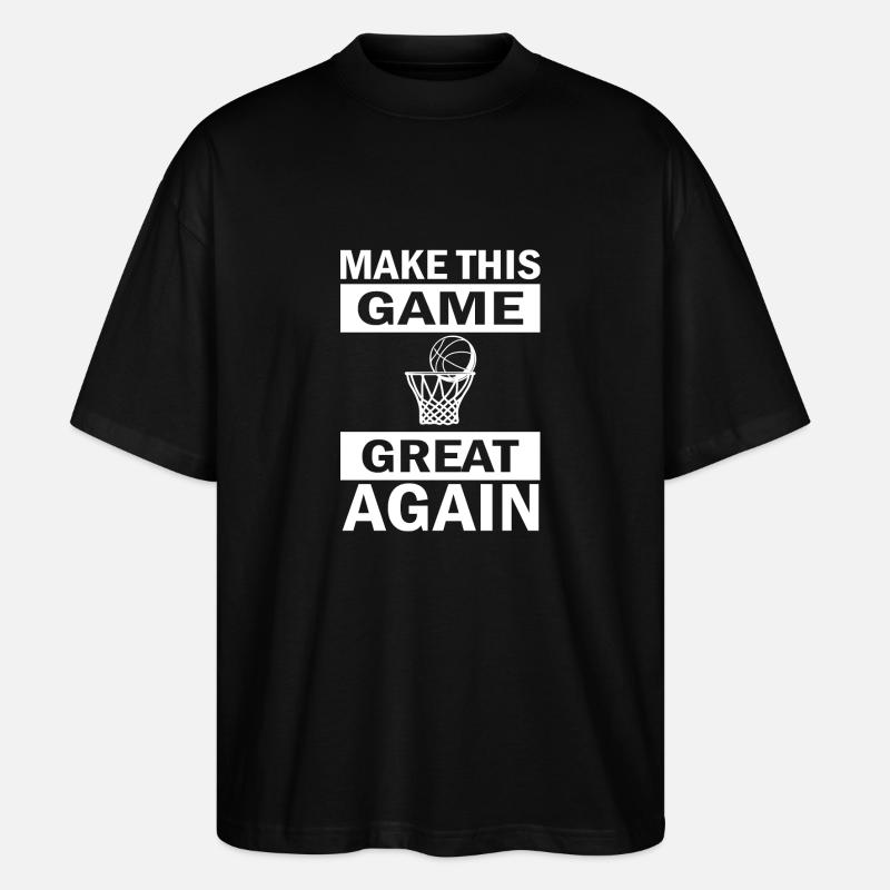 Basketball - Stanley/Stella Oversized Unisex Bio T-Shirt Blaster 2.0 - Schwarz