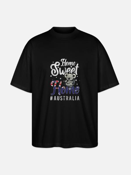Down Under Travel Flag Exotic - Stanley/Stella Oversized Unisex Organic T-shirt Blaster 2.0 - black