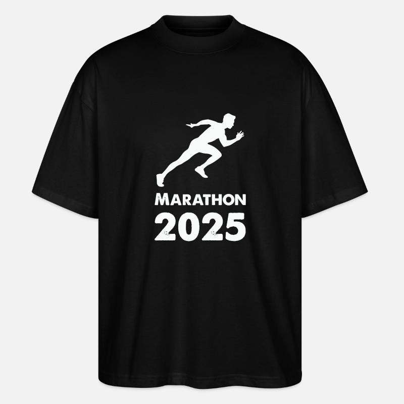 Marathon 2025 - T-shirt bio Blaster 2.0 coupe oversize Stanley/Stella Unisexe - noir