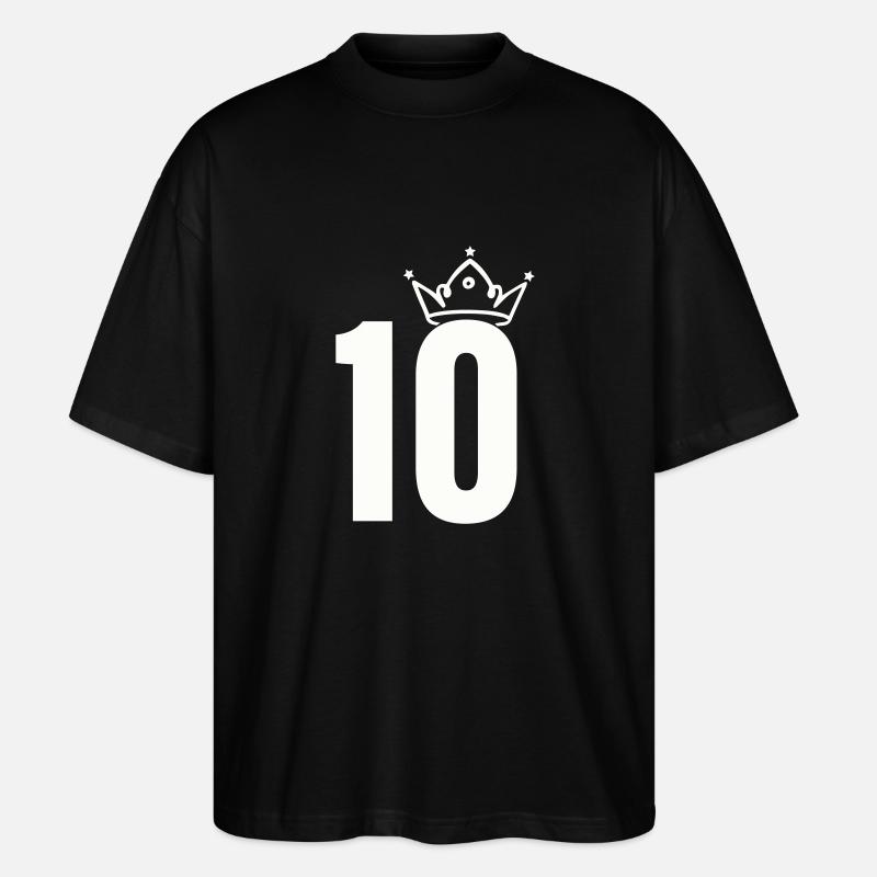 10 Couronnes - T-shirt bio Blaster 2.0 coupe oversize Stanley/Stella Unisexe - noir