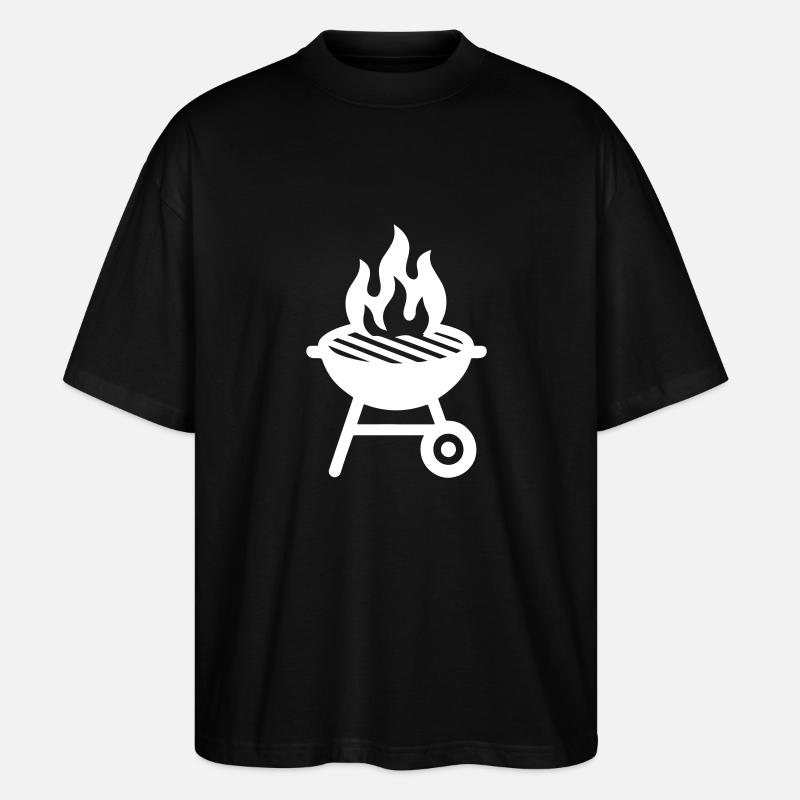 Grill Symbol - Stanley/Stella Oversized Unisex Bio T-Shirt Blaster 2.0 - Schwarz