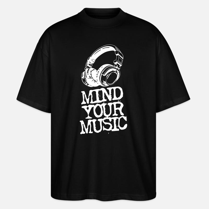 Mind Your Music - Stanley/Stella Oversized Unisex Bio T-Shirt Blaster 2.0 - Schwarz