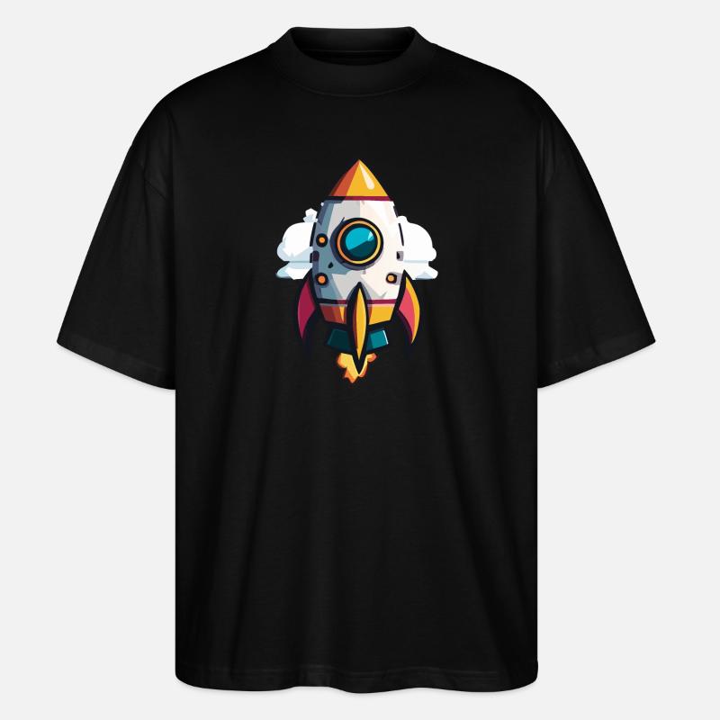 Fusée - T-shirt bio Blaster 2.0 coupe oversize Stanley/Stella Unisexe - noir